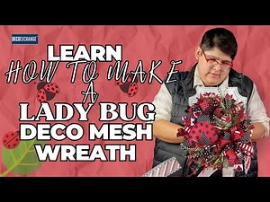 Learn How To Make a Ladybug Deco Mesh Wreath | DecoExchange Live Replay