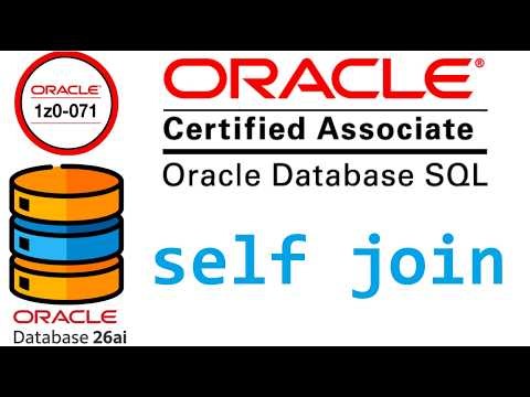CERTIFICACION ORACLE DATABASE SQL 1Z0-071 | JOINS - SELF JOIN EN ORACLE SQL (video 60)