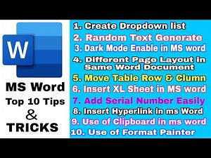 Top 10 Microsoft Word 2019 Tips & Tricks