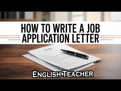 Formal Letter Writing| Application for the post of English Teacher| Class 8–12 English