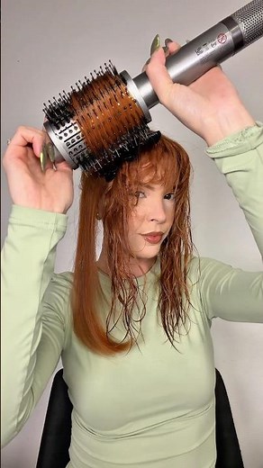 The round brush + blow dryer combo just makes it so easy!!