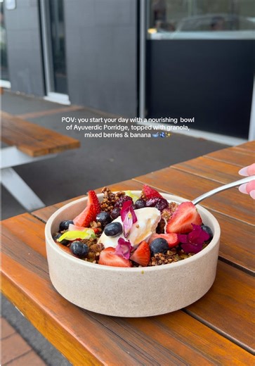 Did you know that Ayurvedic Porridge is a nourishing breakfast designed for easy digestion and grounded energy? 🥣 We make ours Vegan, Refined sugar free & packed with Antioxidants, so you know it’s nourishing you and setting you up for the day 🫐 📍 322 Glen Eira Road, Elsternwick #greentreecafe #elsternwick #ayurvedicporridge #fyp
