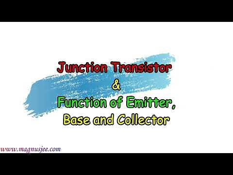 Function of Emitter , Base & Collector of NPN Transistor