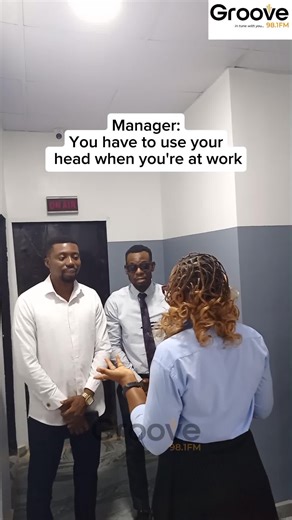 HR said ‘use your head' and they took it personally. Miscommunication in the workplace 101. This is why HR needs to be very specific 🤣🤣 #GrooveFM #lifestyle #radio #NewsUpdate #AFCON