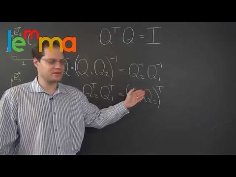 Linear Algebra 20f: The Product of Two Orthogonal Matrices Is Itself an Orthogonal Matrix