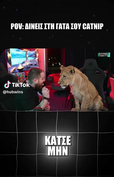 Το κατοικίδιο του Χταπ μεγάλωσε. 👀 #lion #pet #fyp #viral #react