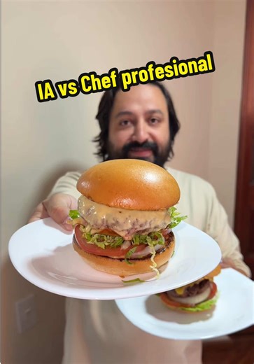 Receta de hamburguesa: IA vs Chef Profesional