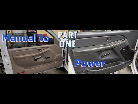 Silverado power window and lock conversion