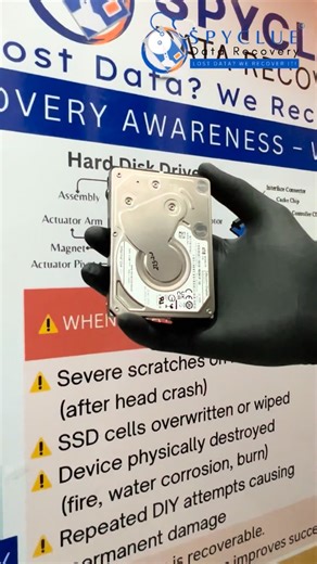 SpyClue Data Recovery on Instagram: "💾 WD 4TB My Passport – Heads Damage | 97% Data Recovered! A client visited us with a WD 4TB My Passport external hard drive that had serious head damage. Our data recovery engineers performed a cleanroom process, created a complete sector-by-sector image, and successfully recovered about 97% of the important data safely. ✅ Device: WD 4TB My Passport ⚠️ Issue: Heads Damage ✅ Result: 97% Data Recovered 🔐 Safe | Professional | Confidential If your drive is dam