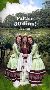 Faltam 30 dias para viver tudo o que faz da Festa Nacional da Uva um orgulho da nossa terra. 🍇✨ A tradição, a cultura, os sabores, os encontros e as histórias já estão se preparando para receber você em Caxias do Sul. O convite está feito e a contagem regressiva já começou. Nos vemos daqui um mês na 35ª Festa Nacional da Uva. 💜 | Festa Nacional da Uva