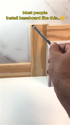Upgrade Your Baseboard Corner #woodworking #trimcarpentry #baseboard #diy #tips