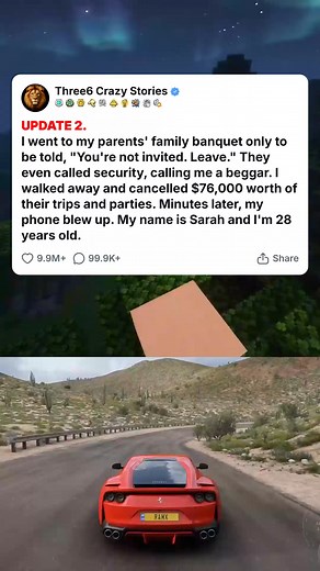 64K views · 573 reactions | UPDATE 2. I went to my parents_ family banquet only to be told, -You_re not invited. Leave.- They even called security, calling me a beggar. I walked... #foryou #fyp #reels #viral #redditstorytime #redditposts #storytime #redditstories #reddit #askreddit #paranormal #redditparanormal #nosleep | Funtangle | Facebook