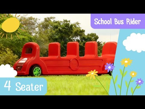 School Bus Rider 4-Seater Kids Ride-On | MittStore Red Ride-On Review