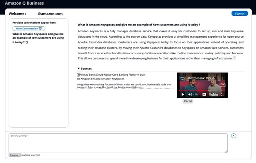 Enhance your media search experience using Amazon Q Business and Amazon Transcribe | Amazon Web Services