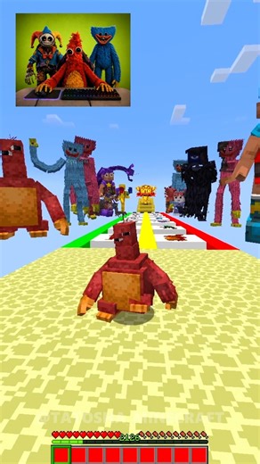 Poppy Sky Jump Challenge✨ | Who's The Best🙀 #minecraft #poppyplaytime