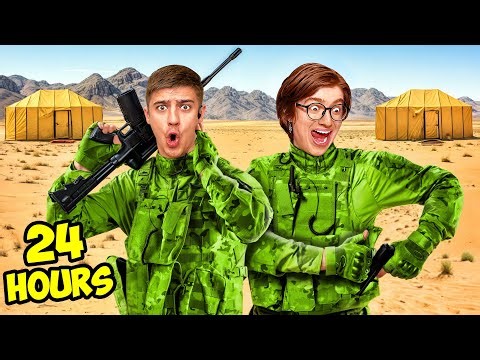 24 HOURS IN THE ARMY Challenge !