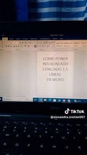 Cómo poner interlineado 1.5 líneas en Word