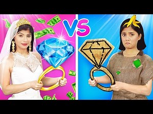RICH BRIDE VS POOR BRIDE | Crazy Hacks & Ideas | Funny & Awkward Wedding Moment
