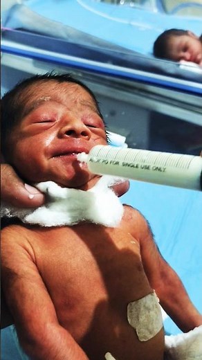 Baby’s First Time Milk Feeding with Syringe | Cute & Safe Baby Care Moments 👶🍼#SyringeFeeding #Baby