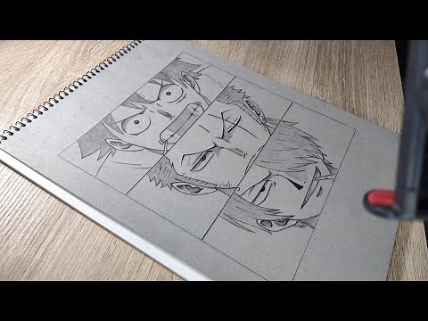 how to draw Luffy Zoro and Sanji [ One Piece ]
