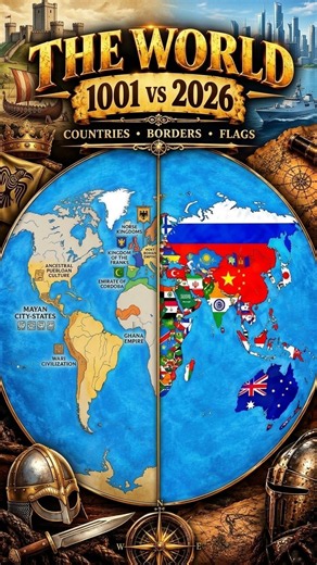 WORLD MAP: 1001 | The World in 1001 AD | Empires, Kingdoms & Borders