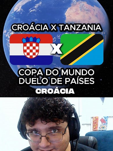 Croácia x Tanzânia: confronto de países no Google Earth