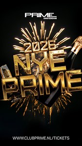 ✨ NYE PRIME 2026 ✨ On Wednesday, December 31st, we’re going out with a bang at Club Prime! Celebrate with us and secure your ticket now, limited tickets available. Grab yours via the link in bio. 🚀🥂 | Prime Club Amsterdam
