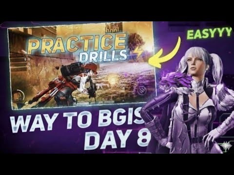 BGMI Practice Drills: Way to BGIS Day 8 | Best Training Routine & Tips for Pro Gameplay @battlegroun