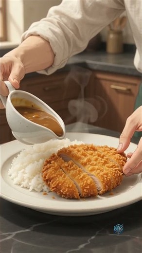 Cooked Chicken katsu Curry Like an Anime Chef🍛Easy Japanese Recipe #chicken curry #anime food #easy