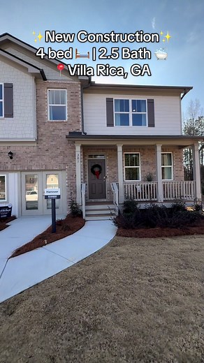 Start 2026 with a new construction home. It’s also has a basement! Located in Villa Rica. #contentcreator #fyp #realestate #firsttimehomebuyer #michelleb_soldit