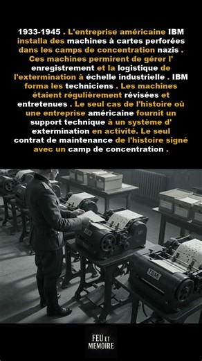IBM installa ses machines dans les camps nazis pour gérer l'extermination