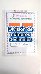 15K views · 1.5K reactions | División de números decimales. Lo trabajamos de manera gráfica y manipulativa comprendiendo mejor la noción. #númerosdecimales #conmamiaprendo #matemáticasmanipulativas #matemáticasprimaria #recursoseducativos #recursospedagogicos #división | Con Mami | Facebook