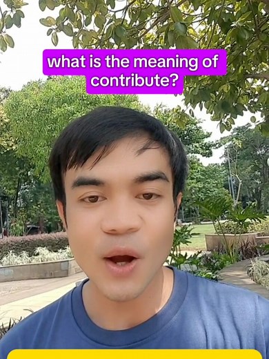 Contribute: Understanding English Vocabulary