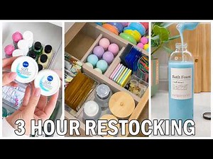 3 Hours of Satisfying Restocking ASMR ✨ | Cleaning, Organizing, Restocking for Relaxation
