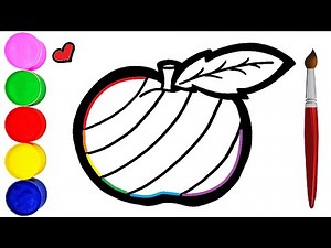 Apfel Zeichnen und Malen für Kinder