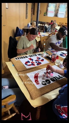 🌸 Spring Doormat Paint & Sip 🌸 Grab your friends and join us for a fun night out at @4 Kings Distillery on 3/6 🎨 Your ticket includes step-by-step instruction to create your own custom spring doormat plus one drink to sip while you paint.🥃🍷 Girls’ night ✔️ After-work unwind ✔️ Early spring vibes ✔️ Spots are limited — grab your tickets today before we sell out.👉https://gamedaygreeting.com/products/spring-doormat-paint-sip-4-kings-distillery #springdecor #diy #gamedaygreetings #paintandsip 