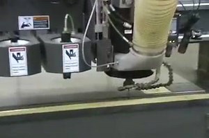 Watch a Multicam 3000 Series CNC Router cutting stainless steel. | MultiCam, Inc. | Facebook