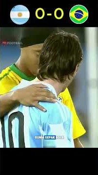 KETIKA MESSI PERMALUKAN RONALDINHO & NEYMAR! Argentina vs Brazil 2010