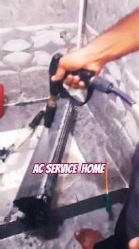 We Service a Split Air Conditioner at Home #electronic #wire #wife#shorts