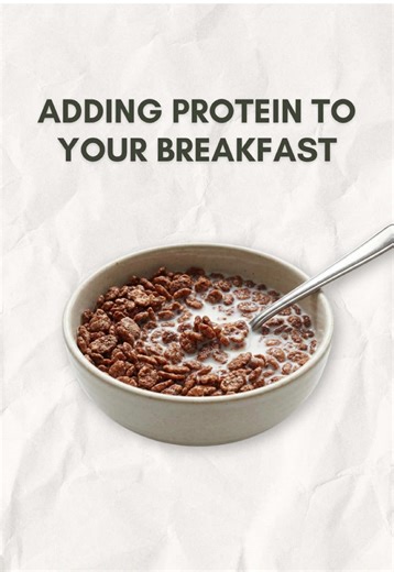 milk, cereal, and flavorless protein 🥣 #cereal #protein #proteinfood #proteincereal #naturalprotein
