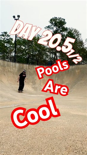 Day 20.5 1/2 Pool skating 🛹❄️💀