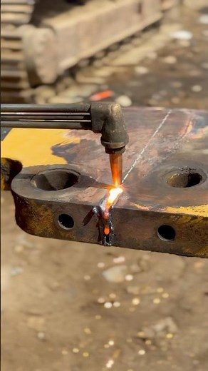 1/32 cutting nozzle 😎#torchcutting #gascutting#ironcut #skills