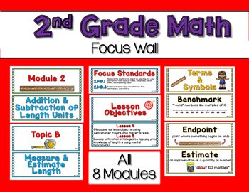 2nd Grade Math Focus Wall