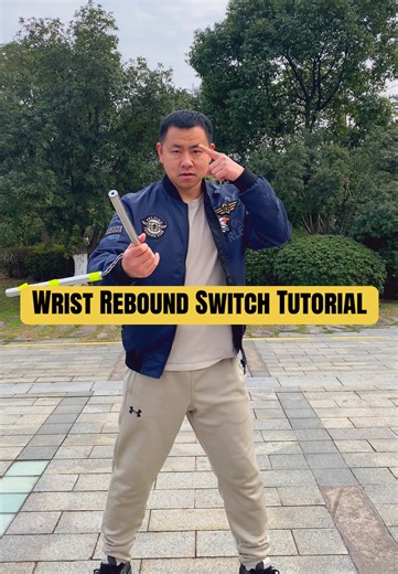 Wrist Rebound Switch Tutorial#nunchuks #nunchaku