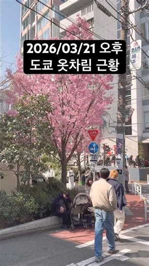 Current Tokyo weather and clothing trends as of the afternoon of March 21, 2026
