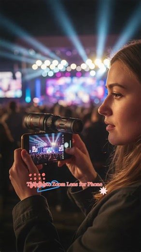 Telephoto Zoom Lens for Phone Concert Photography External Camera Attachment for Smartphone Video Recording Live Streaming Cell Phone Telescope Lens Gifts #camera #digitalcameras #4in1selfiestickwithfilllighttripod #magnetictripod #iphonephotography #portablecamera #cellphoneaccessories #telescopicmascara #digicams #mobilephoneaccessories