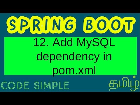 12. Add MySQL & Spring Data JPA dependencies pom.xml | Spring Boot Beginners tutorial | Code Simple