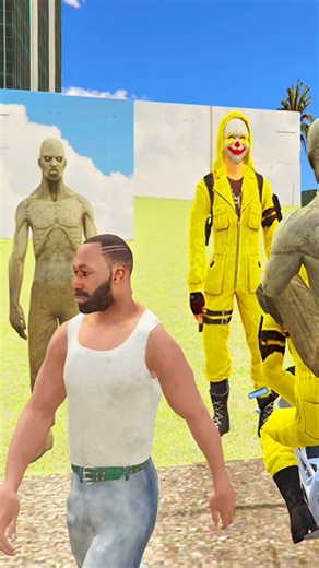 Franklin Open Mystery Container With Yellow Criminal And Zombie 😯/ indian bike driving 3d #shorts