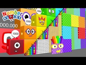 Numberblocks Step Squad: 7 vs 7 MILLION! 🤯 Learn Big Numbers!