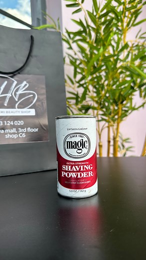 5 comments | How to get rid of your razor bumps? Use Magic shaving powder instead of razors , it has several benefits that include: ✨Smooth shave ✨Prevents razor burn as it reduces friction ✨Quick & easy: easy to apply & works fast ✨Reduces nicks & cuts Ksh 1050 Ready to order? Sawa Mall C6 Dm to order/0703124020 Mon to Sat, 9am-7pm Country wide deliveries | thebeautyshop.ke | Facebook